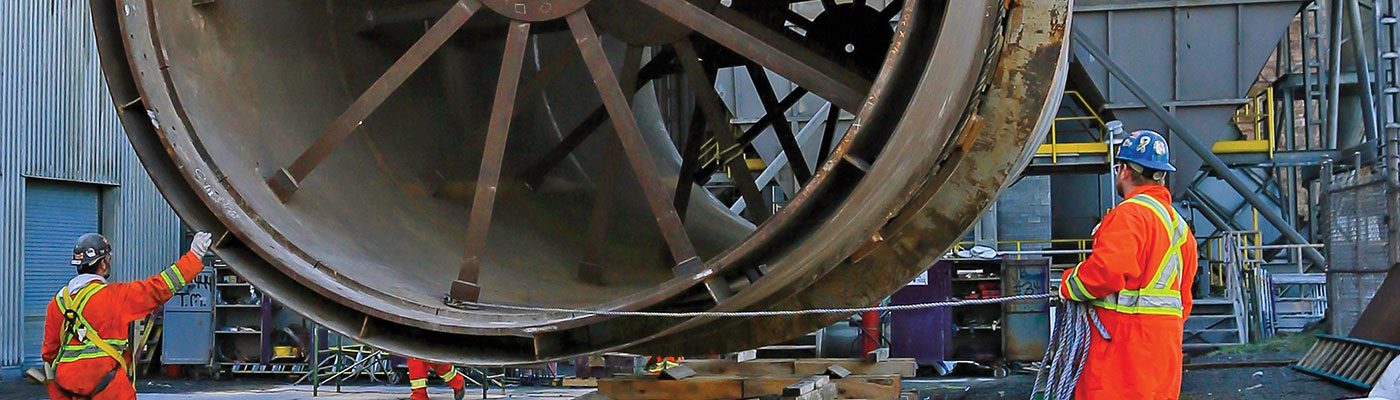 Heavy machine rigging.